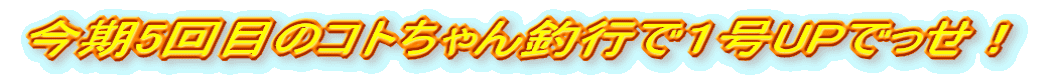 今期5回目のコトちゃん釣行で1号UPでっせ!